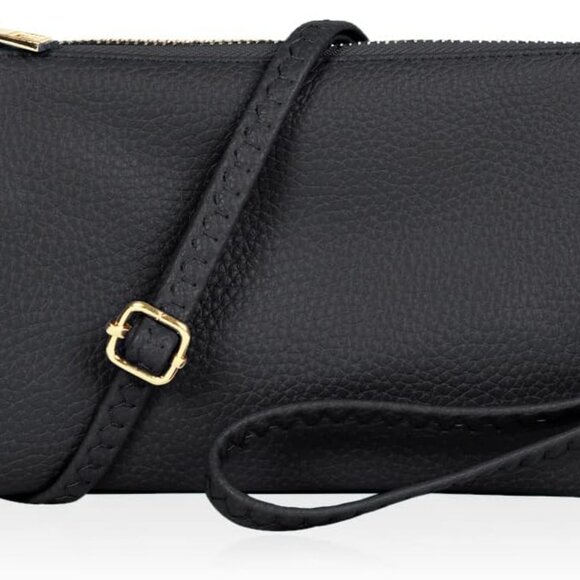 Handbags - Vegan Leather Wallet Purse Clutch Small Handbag Phone Card Slots Crossbody